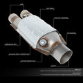 Universal Fit Weld On Catalytic Converter Exhaust Pipe 2"/2.5" Inlet