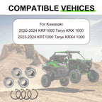 4x Front & Rear Wheel Bearing + Circlip for Kawasaki Teryx KRX 1000(2020–2024)