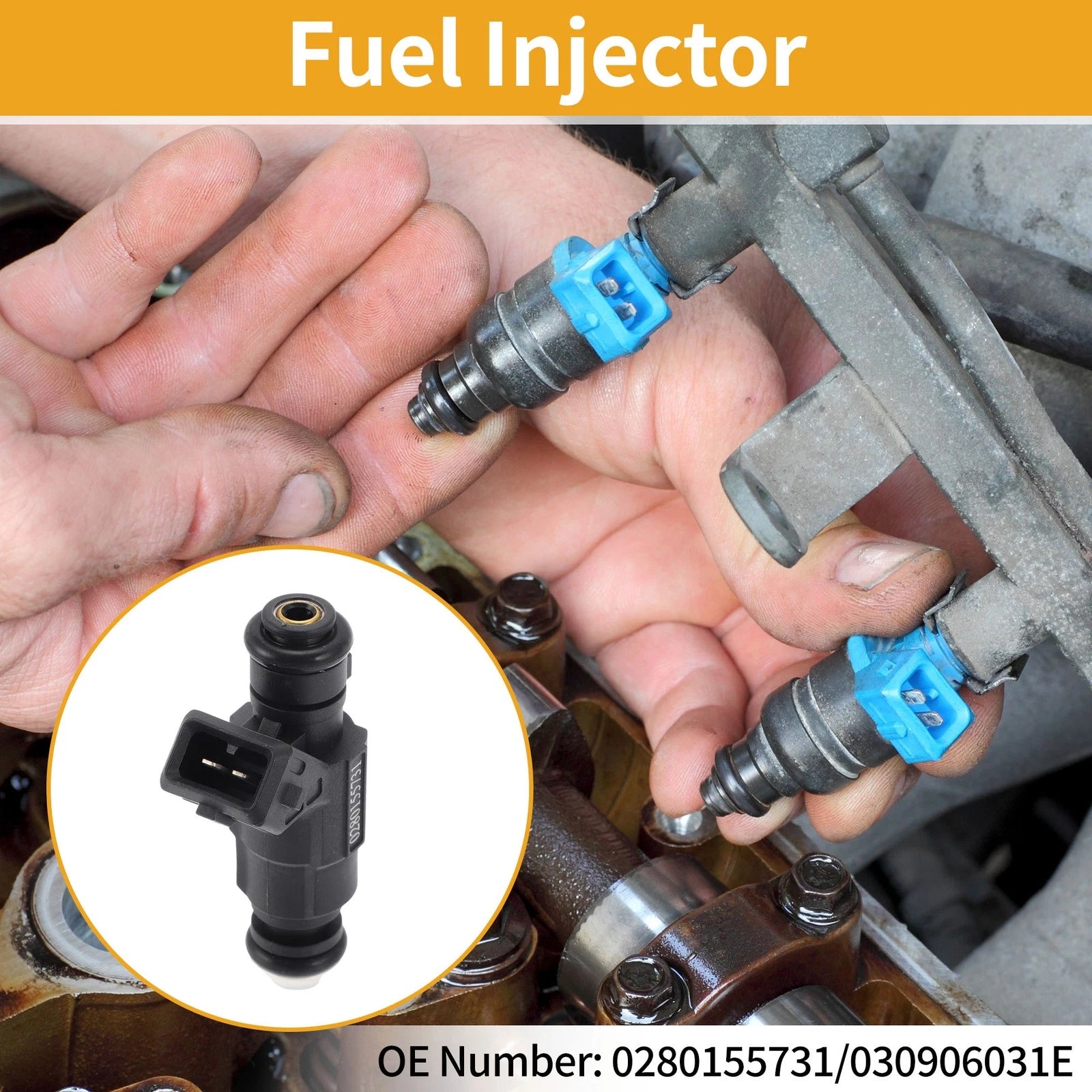 1 Pc Fuel Injector No. 0280155731 for Chevrolet Camaro LS1 V8 (1998–2002)