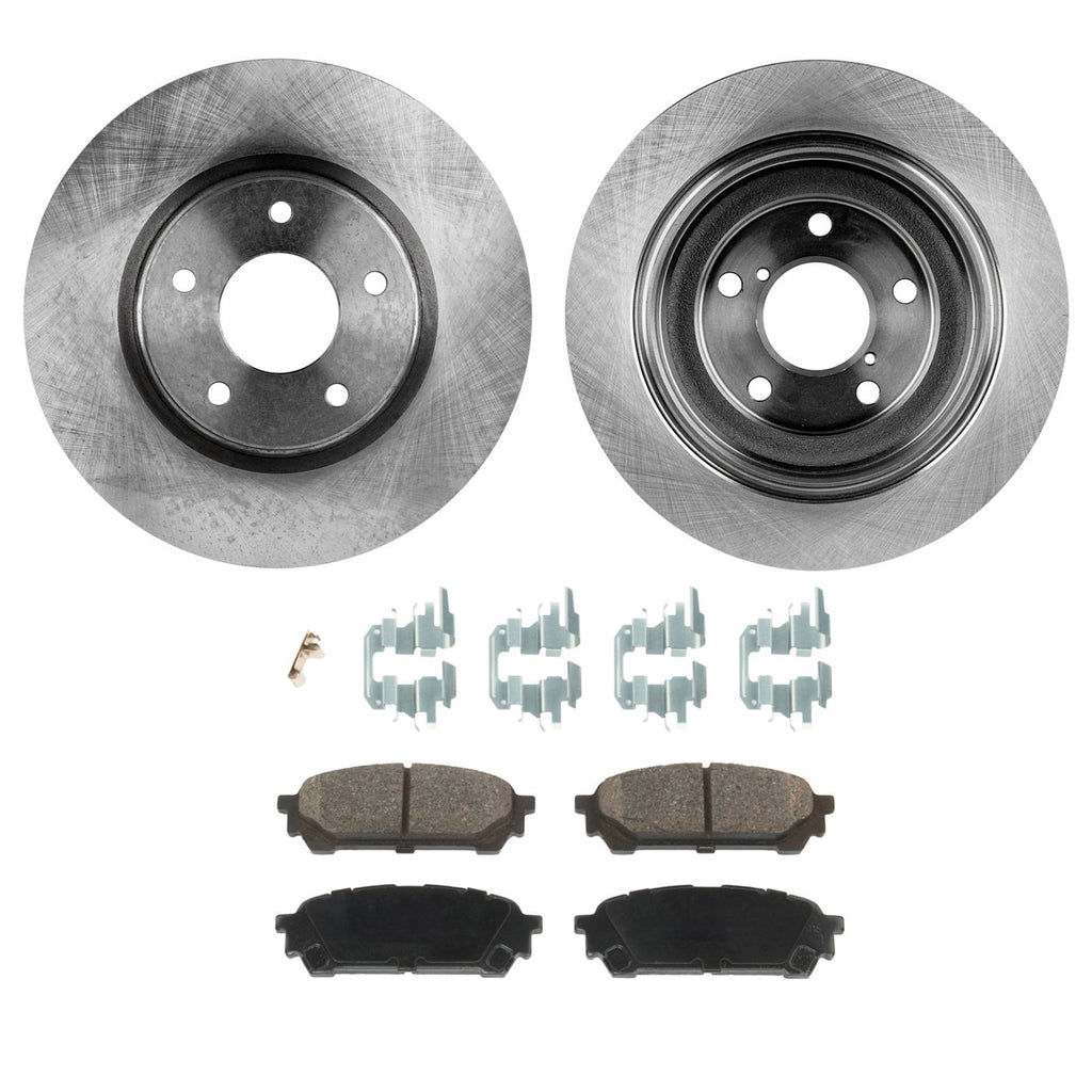 Brake Disc Rotors and Pads Kit for Saab 9-2X (2005–2006)