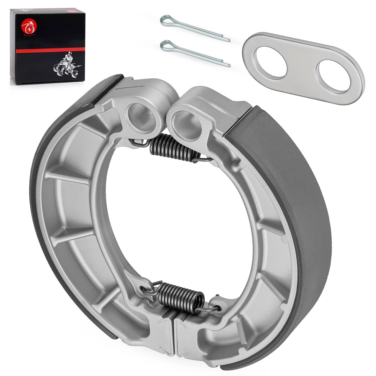 Rear Brake Shoes w/ Spring for Honda FourTrax Foreman 400 TRX400FW(1995–2003)