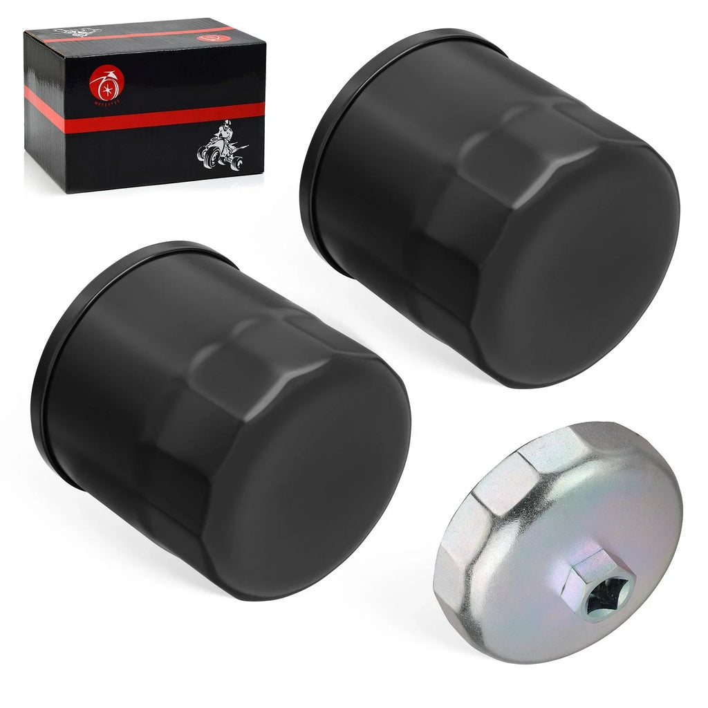Oil Filter & Tool 2 x for Yamaha Royal Star 1300 XVZ1300 (2000–2017)