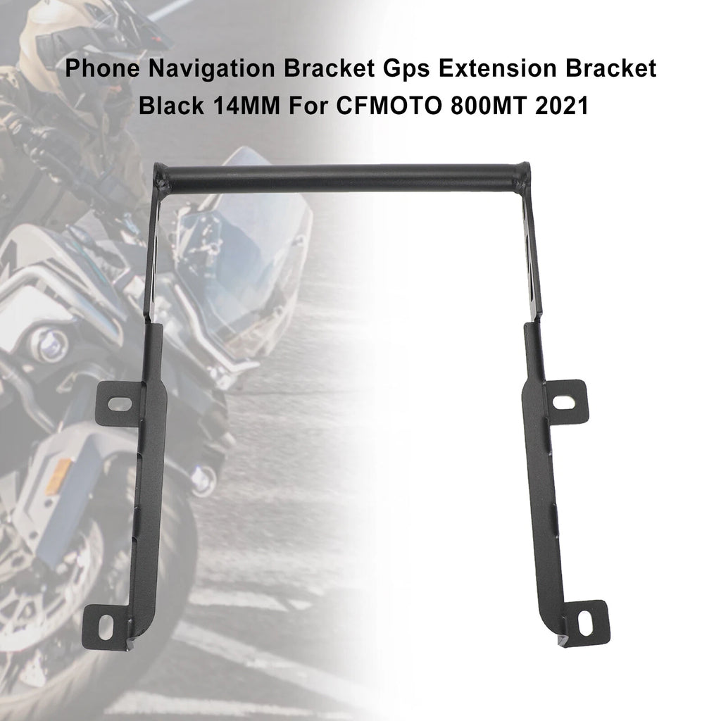 Navigation Bracket for CFMoto 800MT (2021) - 14mm, Black