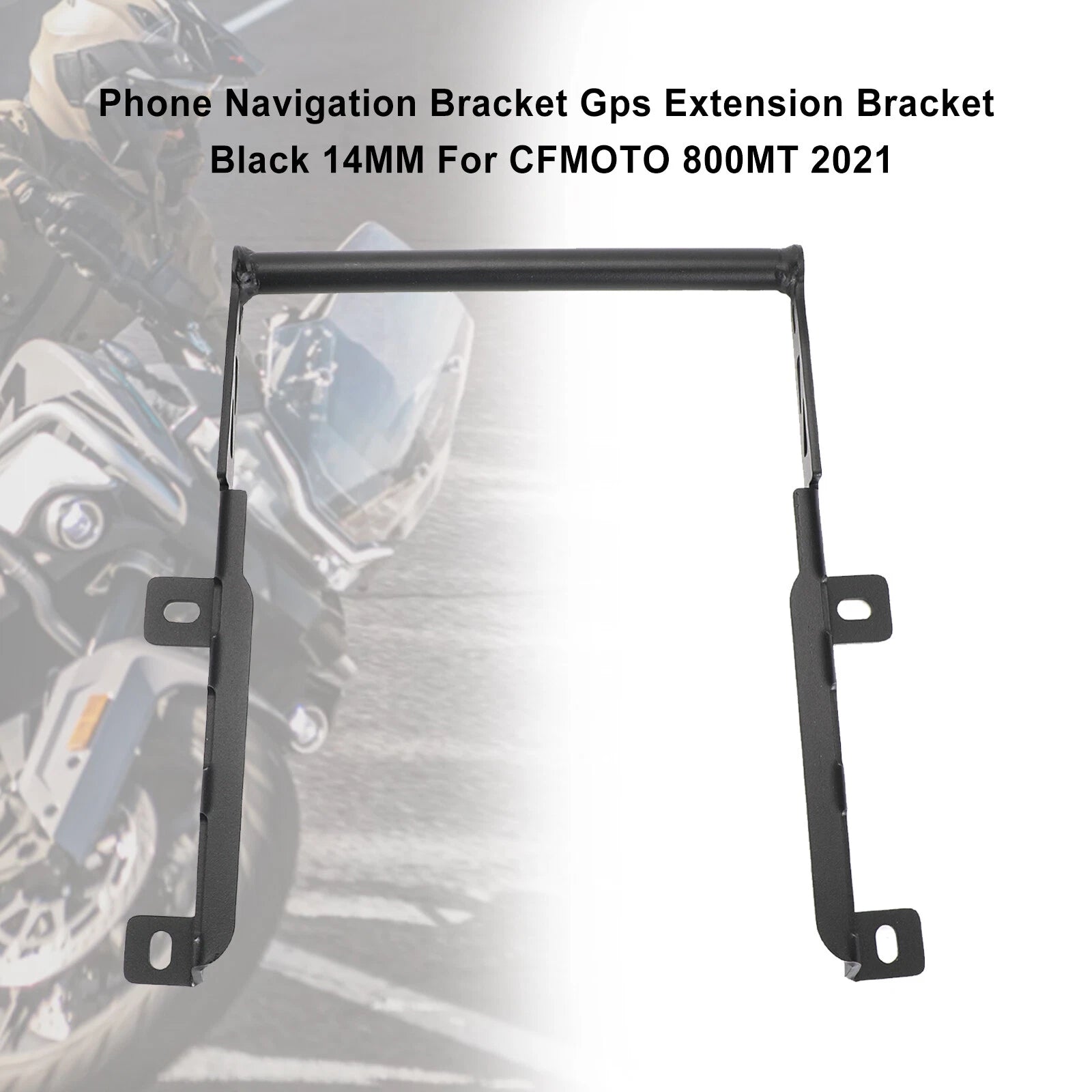 Navigation Bracket for CFMoto 800MT (2021) - 14mm, Black