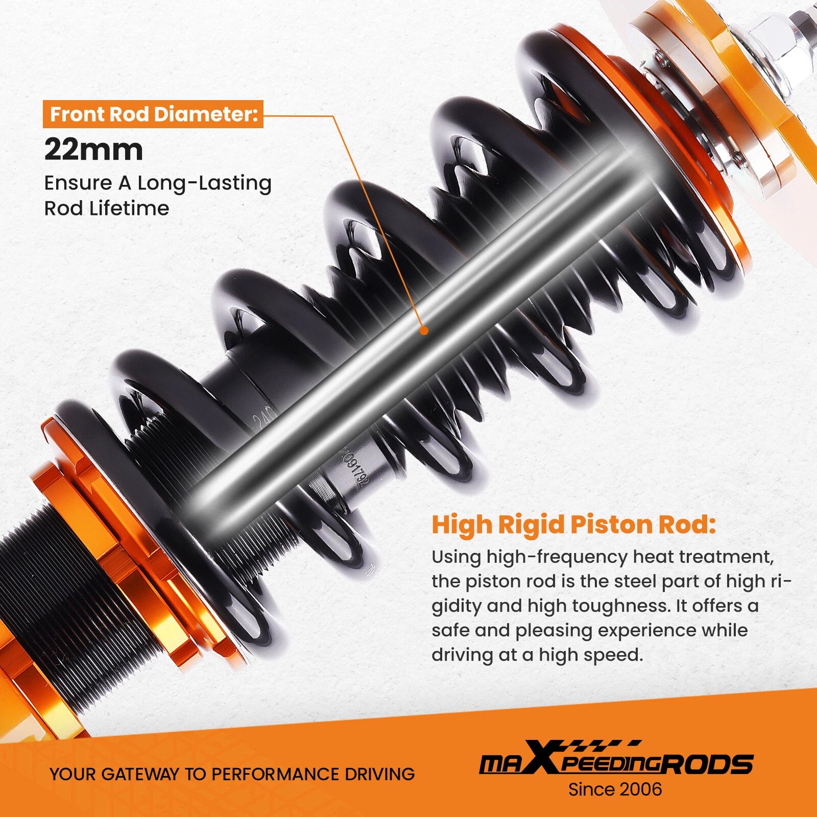 Coilovers Shock + Spring 24 Way Damper for Nissan Altima (2007–2013) Maxima (2009–2015)