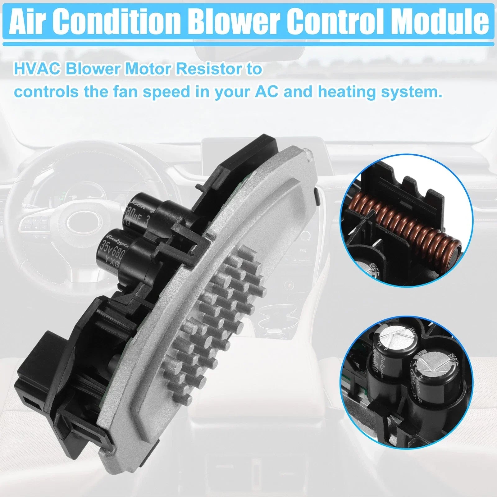 HVAC Heater Blower Motor Resistor for Porsche Cayenne (2011-2018)
