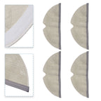 Set of 4 Microfibre Pads for Q8 MAX MAX Plus Robot Vacuum Cleaner