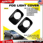 2X Black ABS Fog Light Cover Bezels for Honda Pilot (2009–2011)