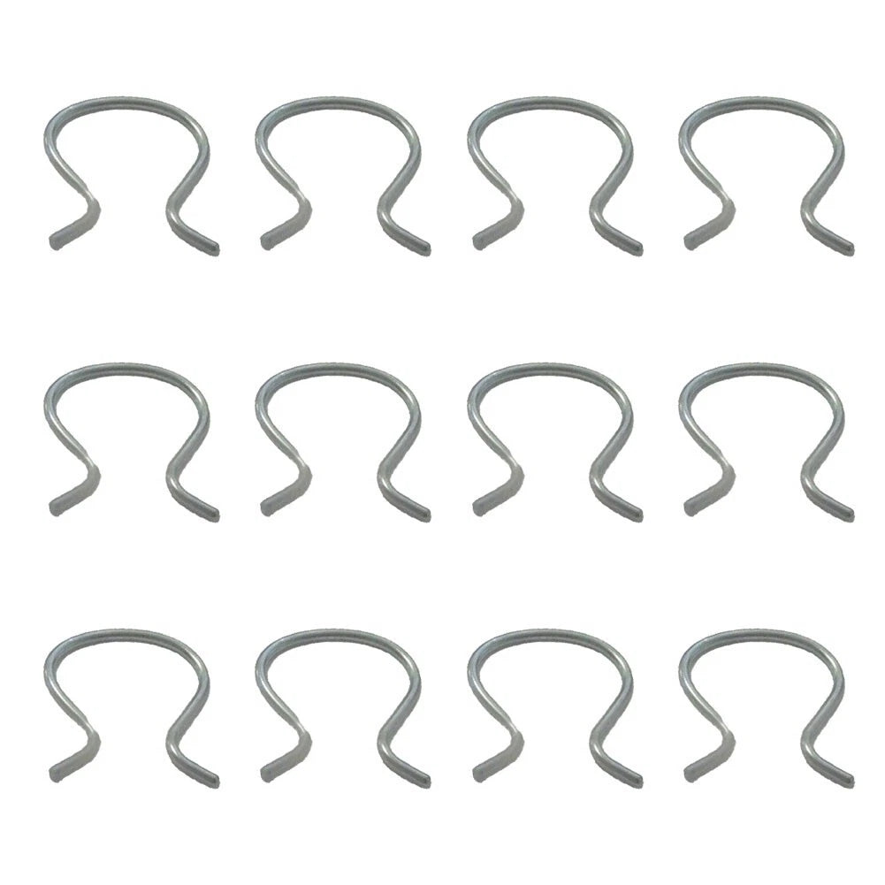 Set of 12 Crank Retainer Door Handle Clips for Wind Horseshoe