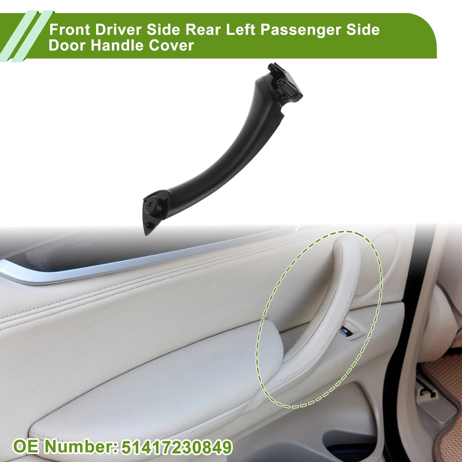 Door Panel Handle Pull Trim Cover for BMW E90 (2004–2012) No. 51417230849