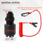 Replacement Key Switch w/Lanyard for Johnson Evinrude (5005801)