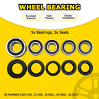 5X Bearings & Seals Kit 30-6501 for Suzuki Vstrom 1000 DL1000 (2014–2016)