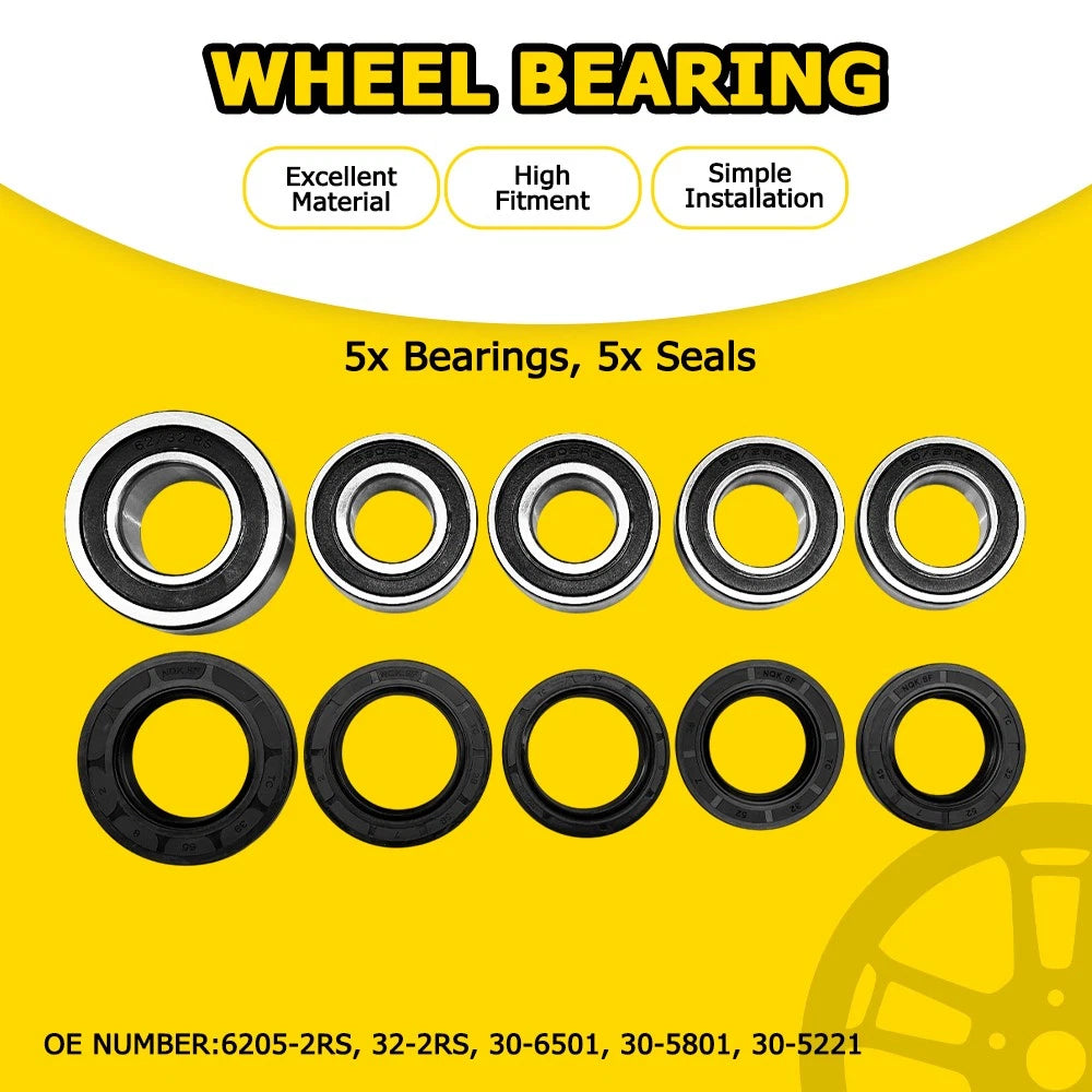5X Bearings & Seals Kit 30-6501 for Suzuki Vstrom 1000 DL1000 (2014–2016)