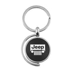 Grille on Black Spinner Keychain - Officially Licensed for Jeep