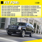 Set of 4 Silver Inner Door Handles for GMC Sierra 2500 HD 3500 HD (2014)