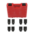 Set of 8 Deep Impact Sockets for Spindle Axle Nut (29-39mm)