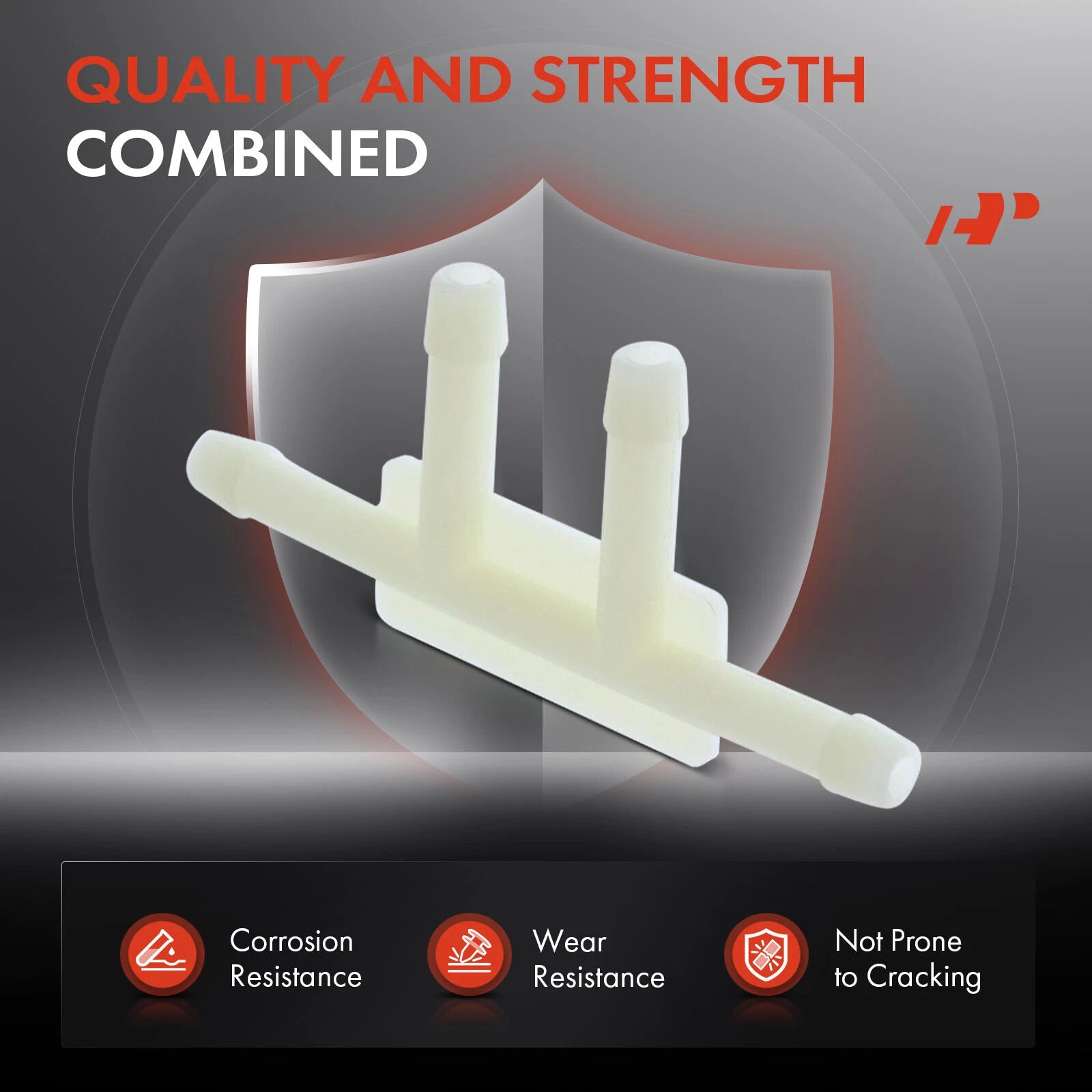 50Pcs 3/16" Nylon 4-Way Hose Connector for Ford GM