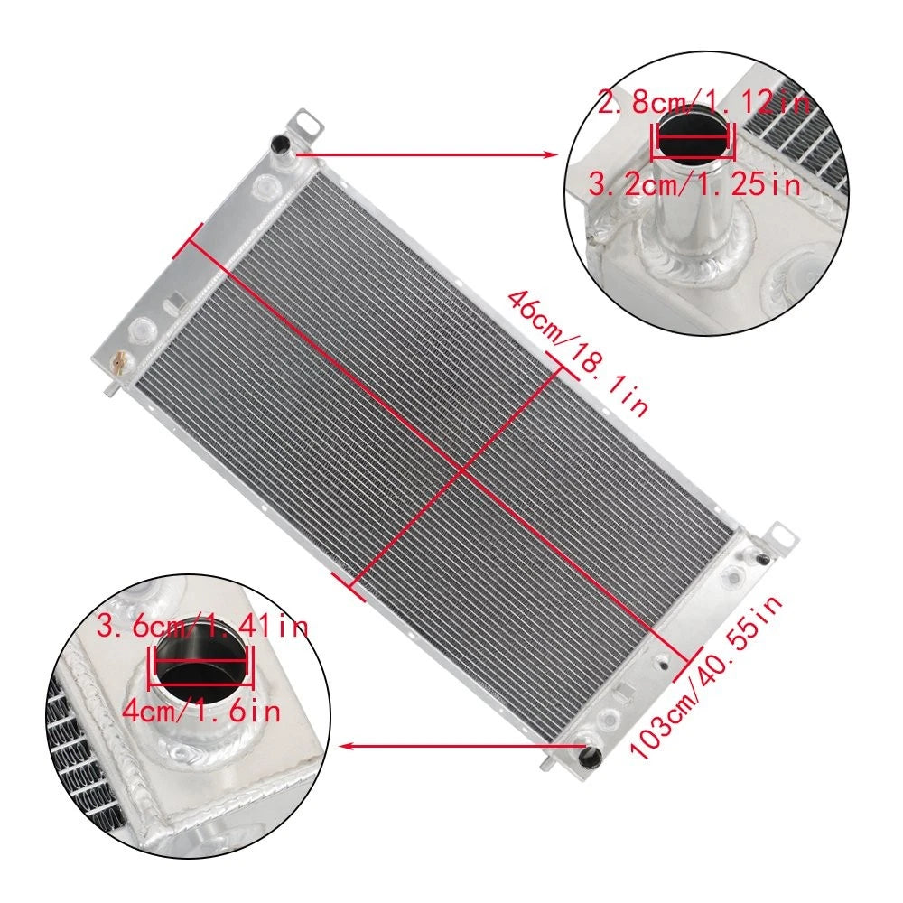 4 Row Aluminum Radiator for Chevrolet Silverado 2500 HD (2001–2013)