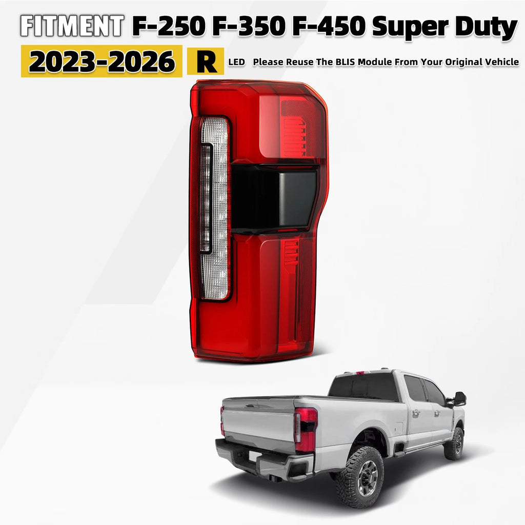 LED Tail Light for Ford F-250 F-350 Super Duty (2023–2026) W/BLIS Right