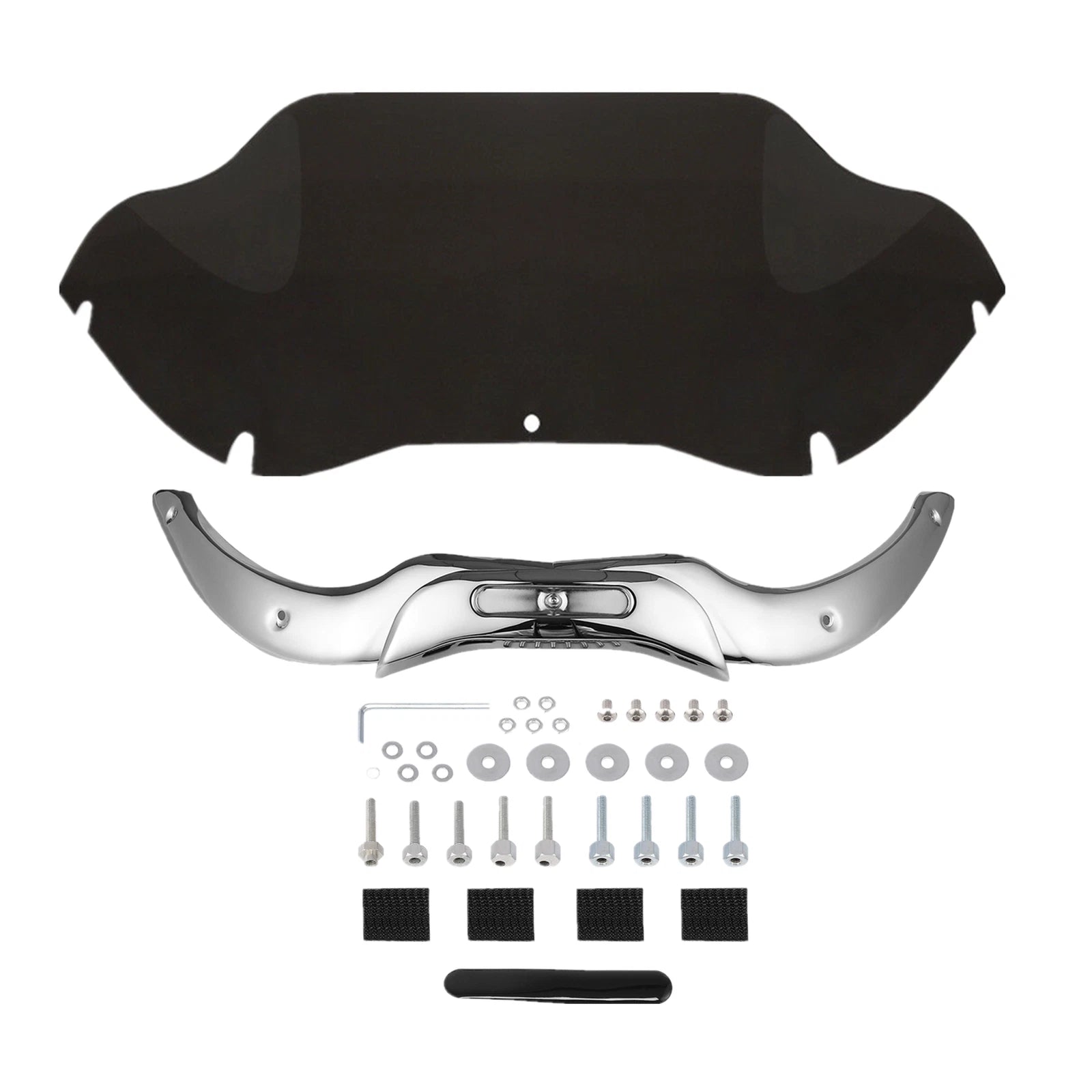 9.5'' Windshield Windscreen & Trim for Harley Touring Road Glide FLTR (2004–2013)