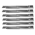 Set of 6 Lawn Mower Blades for Exmark Laser Z XP 72" (Fits 103-1581, 798702)
