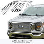 Stainless Chrome Billet Grille Insert for Ford F-150 XL/XLT (2021–2023)