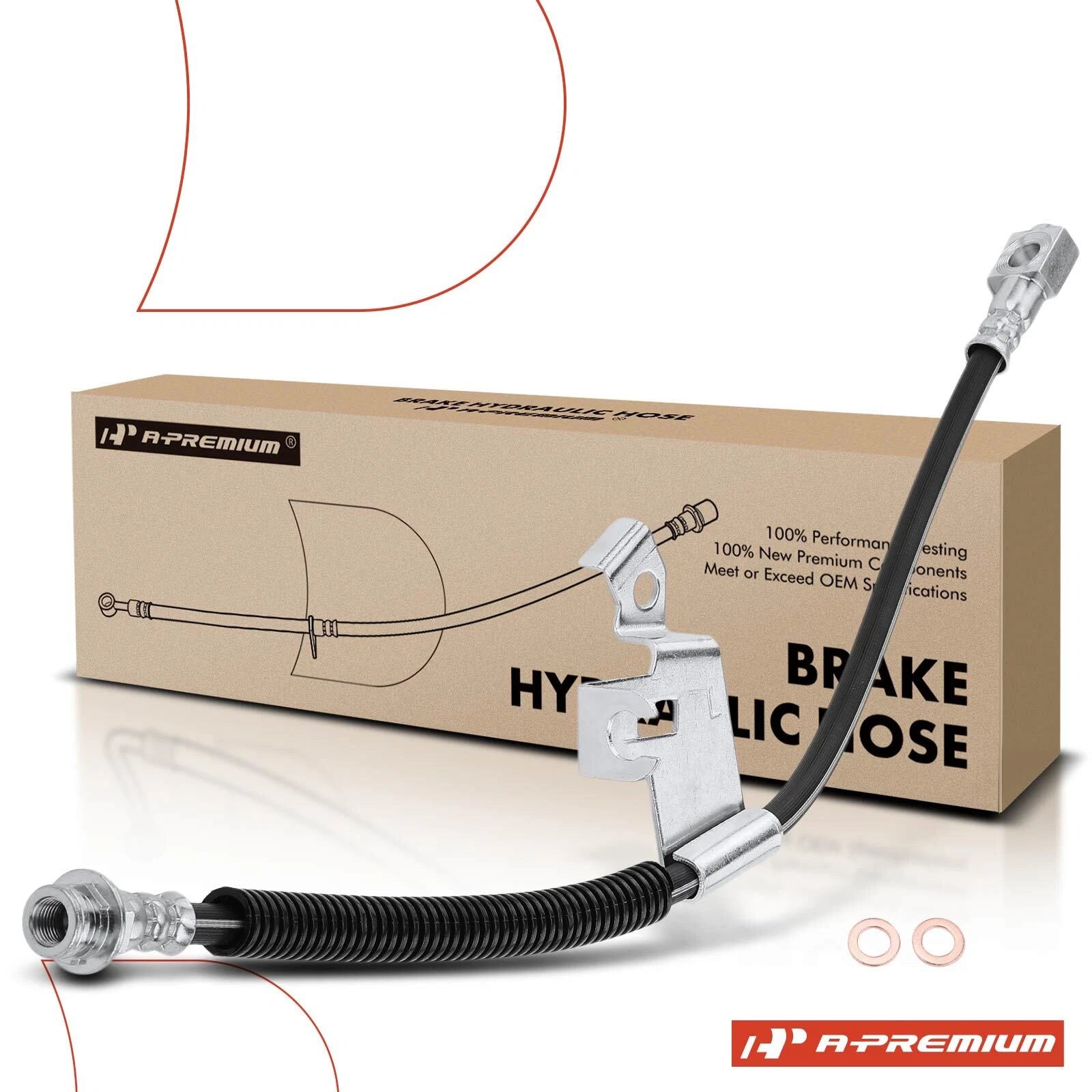 Front LH Brake Hydraulic Hose for Buick LeSabre (1996–2005)