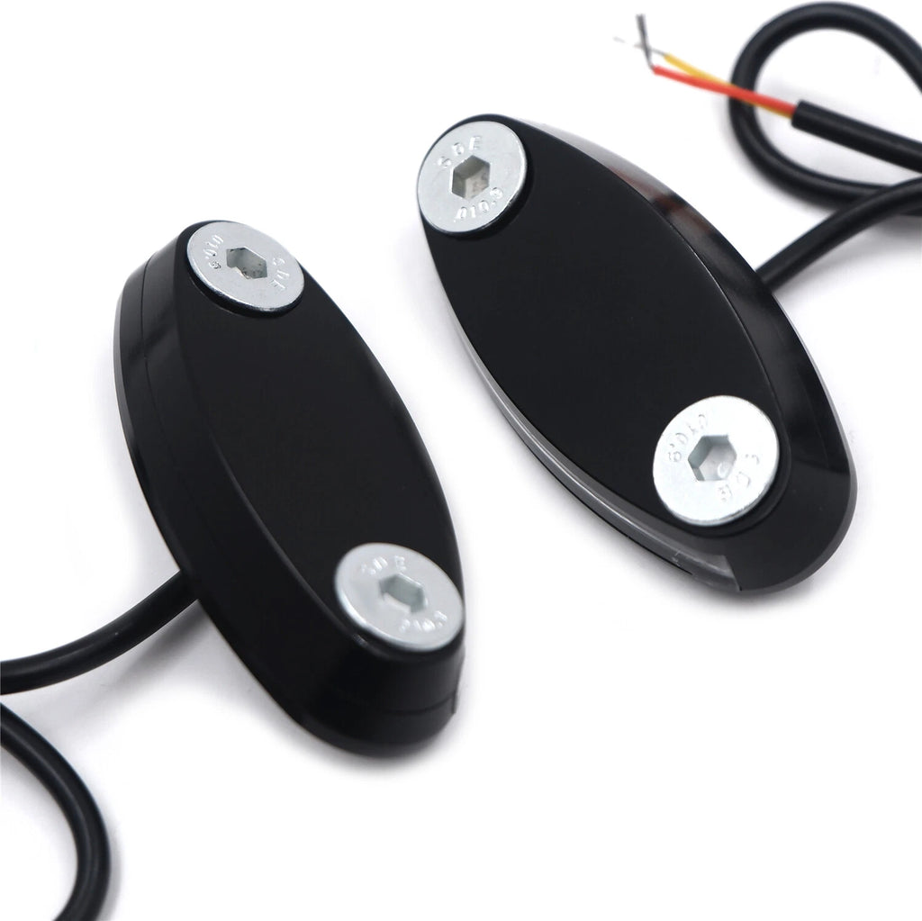 Black Mirror Block Off Base Plate LED for Honda CBR 900RR 929 (2000–2003)