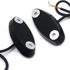 Black Mirror Block Off Base Plate LED for Honda CBR 900RR 929 (2000–2003)