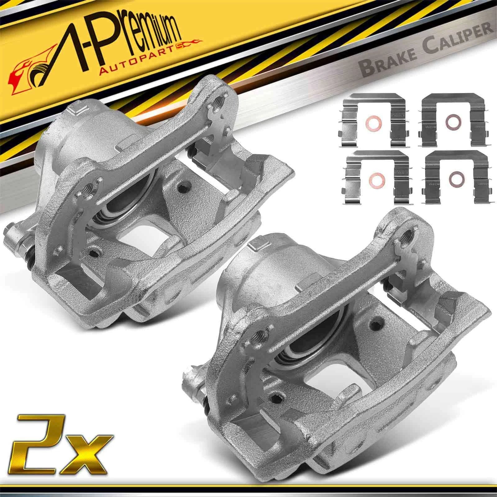 Pair Front Brake Calipers with Brackets for Hyundai Sonata (2015–2019) Kia Optima (2015–2019)