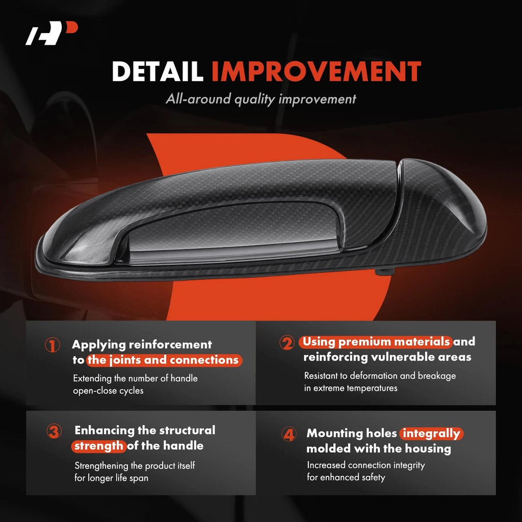 Rear Left Exterior Door Handle for Dodge Ram 1500 2500 (2011)