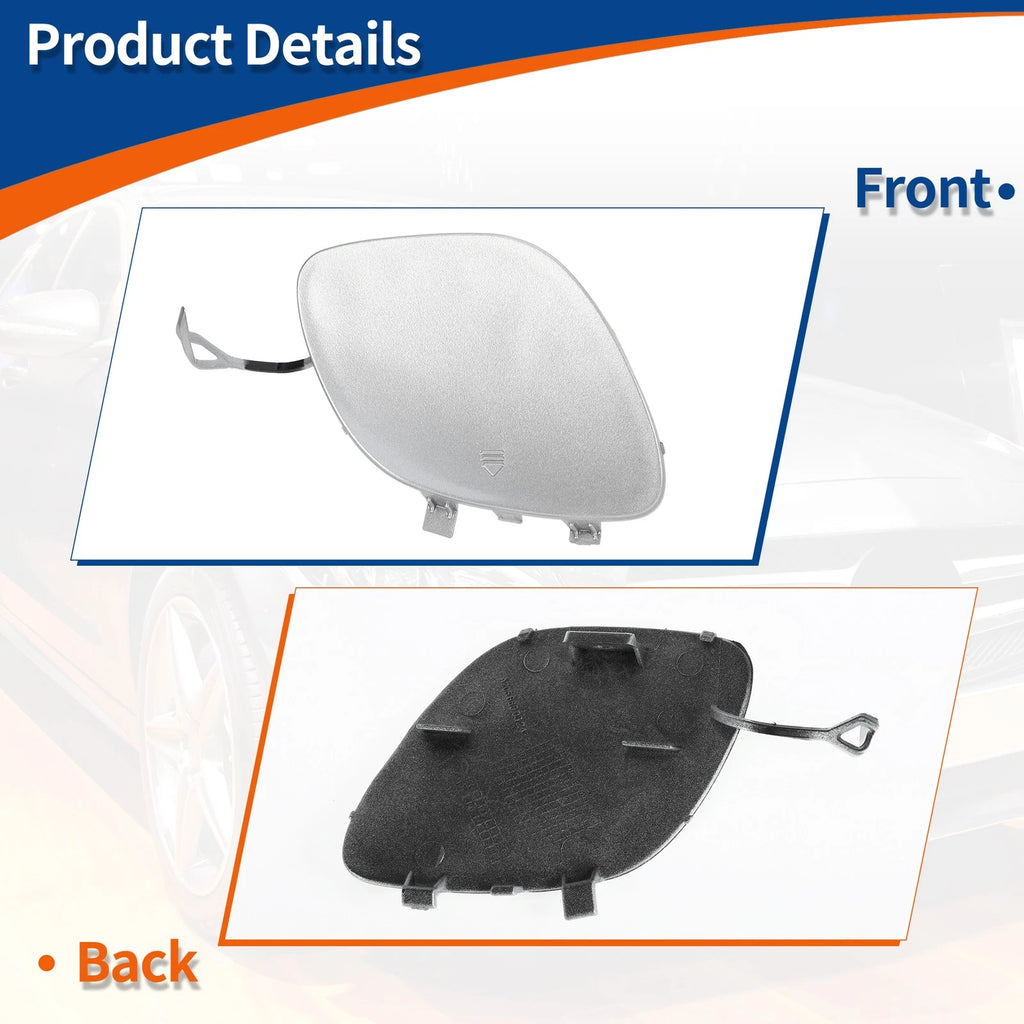 Tow Hook Cover for Mercedes-Benz C43 (2017–2020) No.A2058850024 Silver Tone