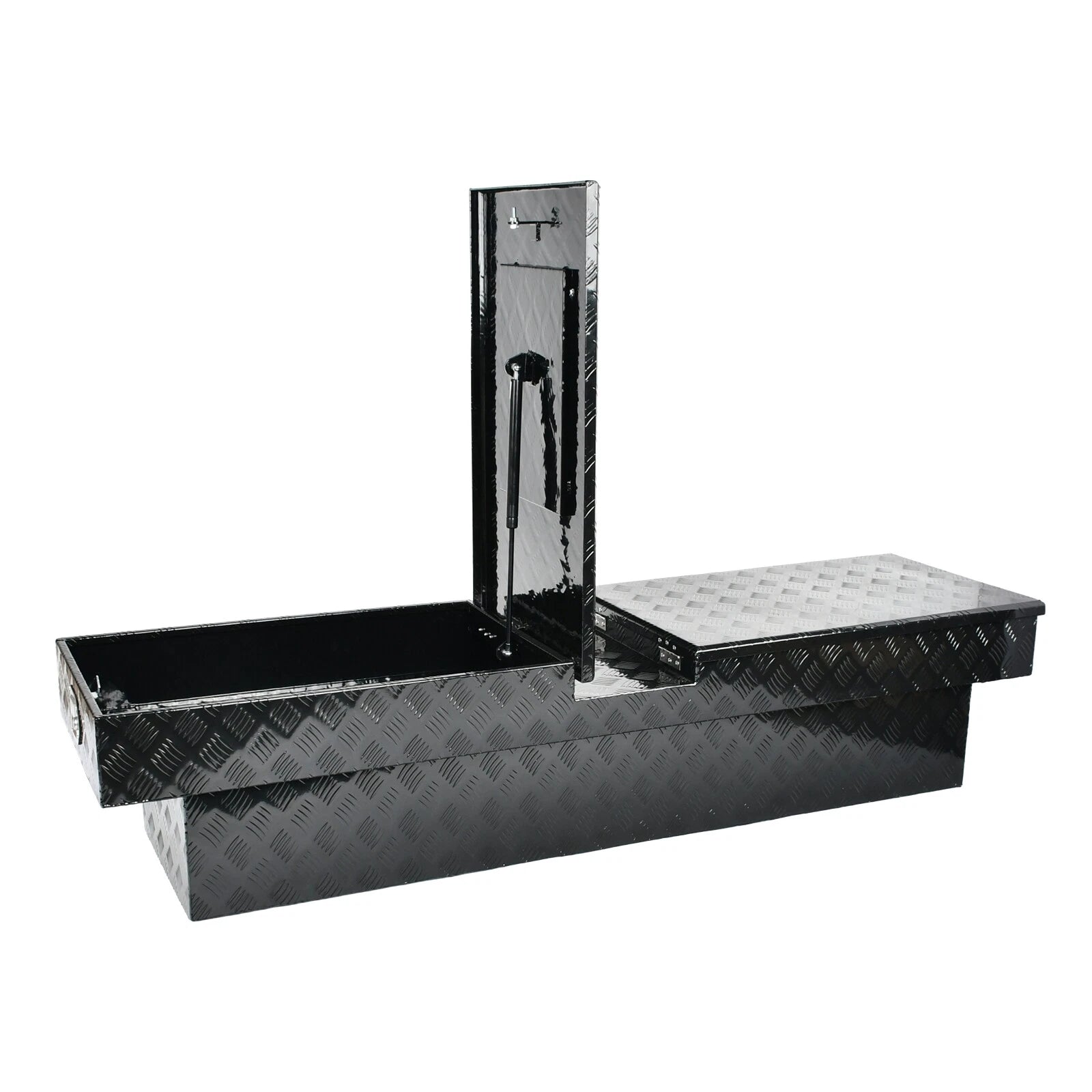 72" Aluminum Double Lid Gull Wing Tool Box for Pickup Trucks