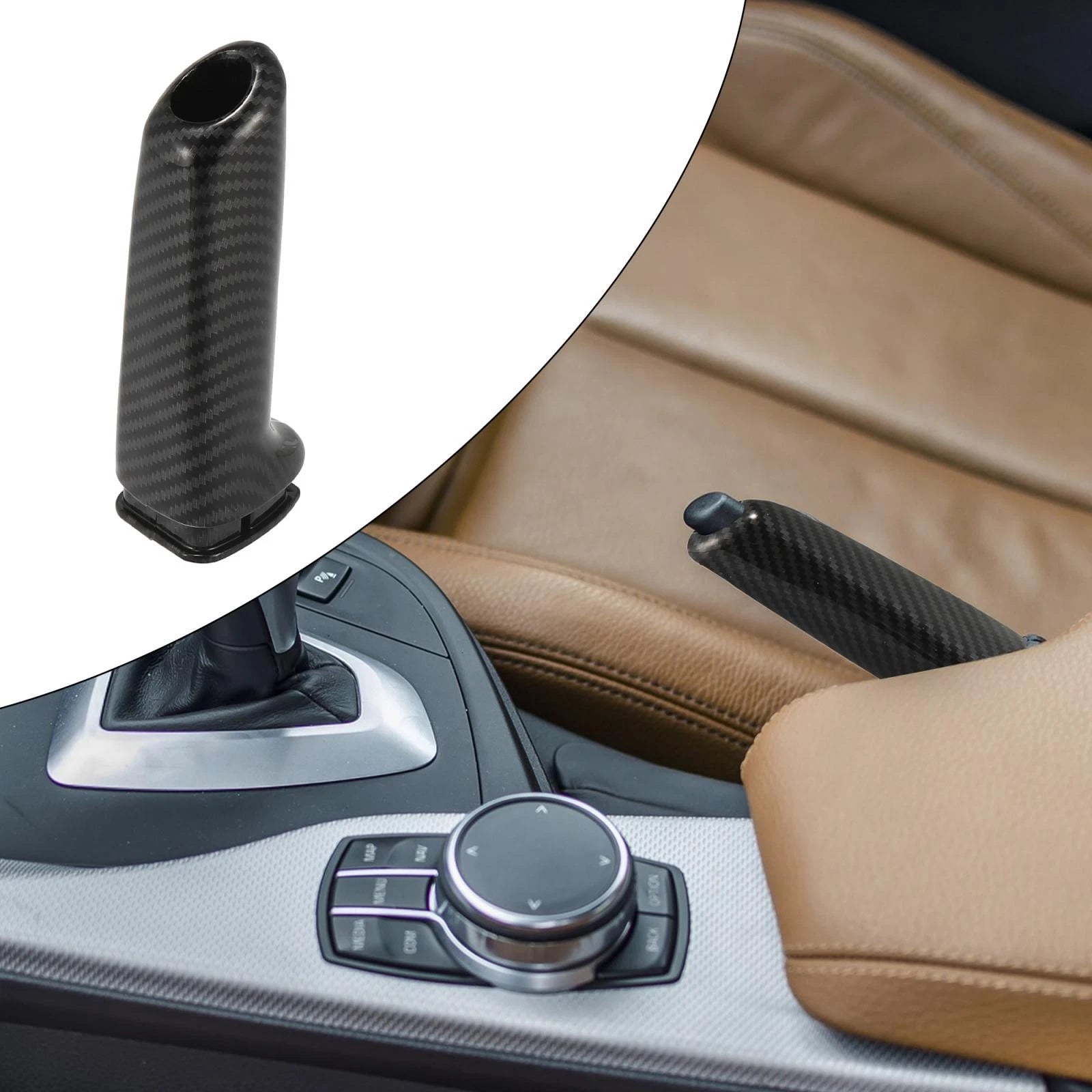 Handbrake Cover Handle for BMW F30 F31 F36 E90 F80 F82 E84 (2012–2019) Carbon Fiber