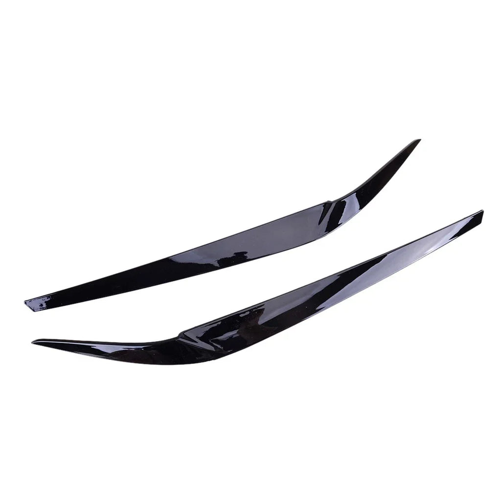 Headlight Eyebrow Eyelid Trim for BMW 5 Series G30 M5 F90 2017-2020 Black