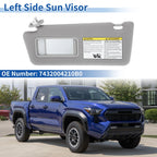 Left Sun Visor for Toyota Tacoma (2005–2015) Gray w/ Vanity Mirror & Light