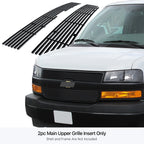 Stainless Black Billet Grille Insert for Chevy Express Van (2003-2020)