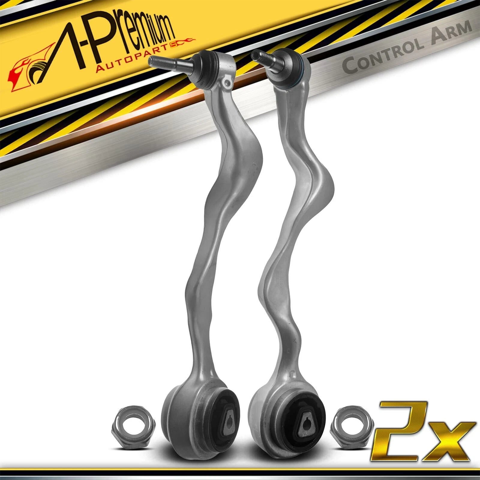 2X Front Lower Control Arm with Ball Joint for BMW 323i 325i 328i (2000–2006)