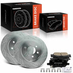 Set of 6 Rear Drilled Brake Rotors & Pads for Chevrolet Uplander (2005–2008)