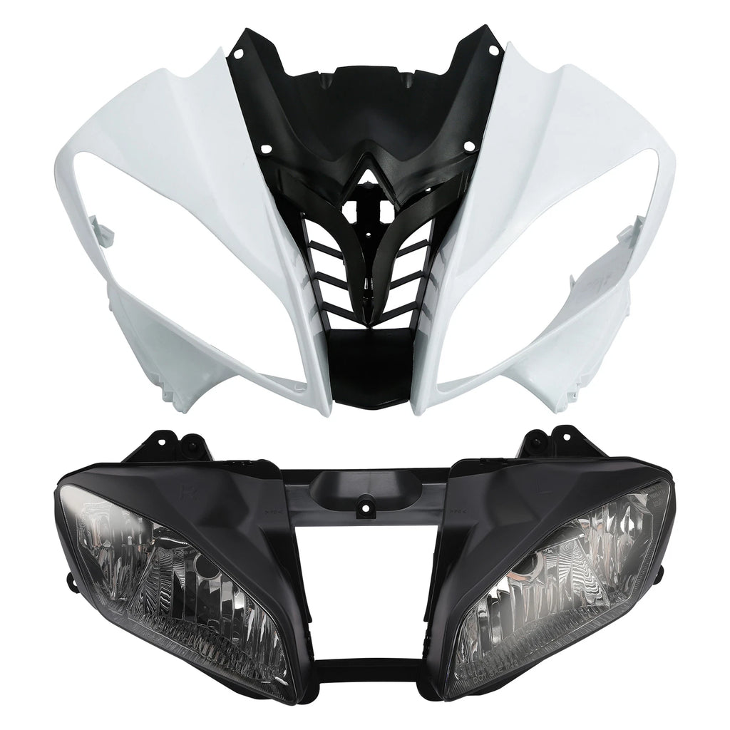 Upper Front Fairing Cowl & Headlight for Yamaha YZF R6 (2008–2016)