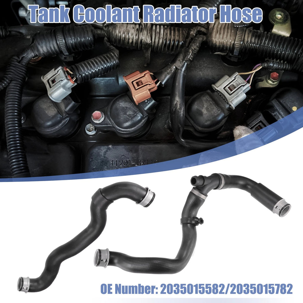 Set of 1 Heater Hose Radiator Tank Pipe for Mercedes-Benz C230 (2001–2007)