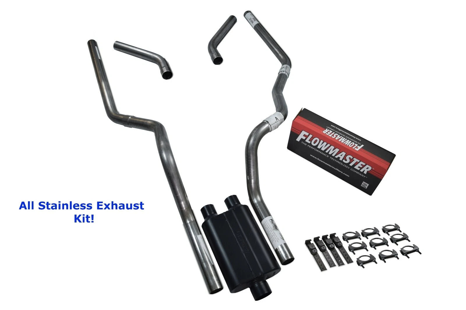 Dual Exhaust Kit for Ford F-150 (1998–2003) Flowmaster 40 Corner Exit