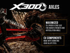 SuperATV X300 Heavy Duty Front Axle for Polaris RZR XP 1000 (2016)