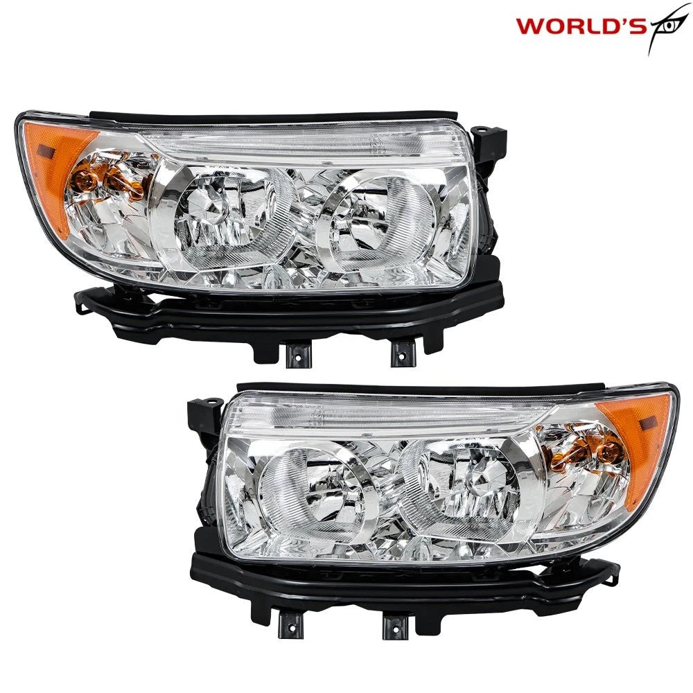 Set of 2 Halogen Headlights for Subaru Forester (2006–2008)