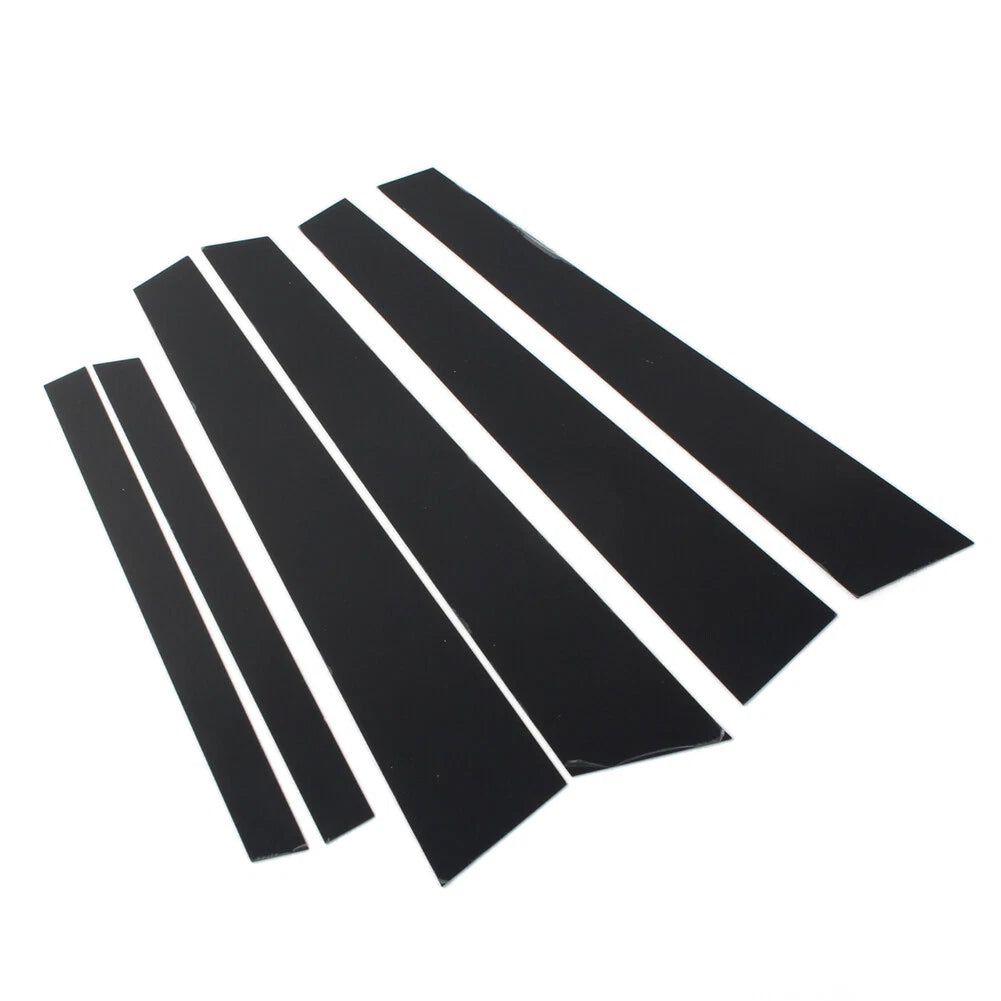 Set of 6 Door Window Pillar Post Trim Covers for BMW 5 Series E60 (2004–2010)
