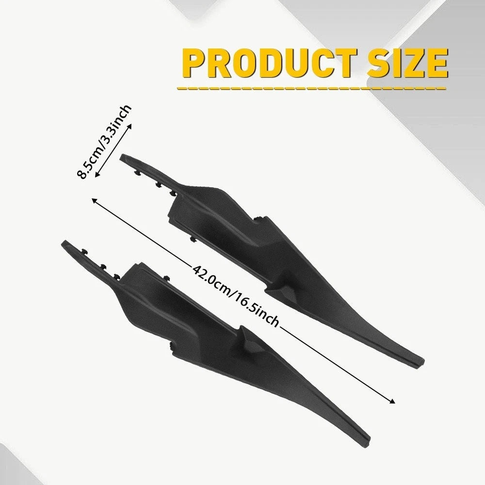 Pair of Front Cowl Windshield Wiper Motor Cover Trim for Honda Civic (2016–2021)