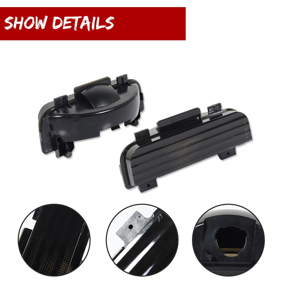 Smoked Black Tailgate Reverse Lamp Light Covers for Corvette C4 (1984–1990)