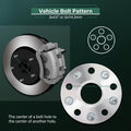 2X 15mm Hub Centric Wheel Spacers 5x4.5 for Toyota Tacoma (2005–2015)