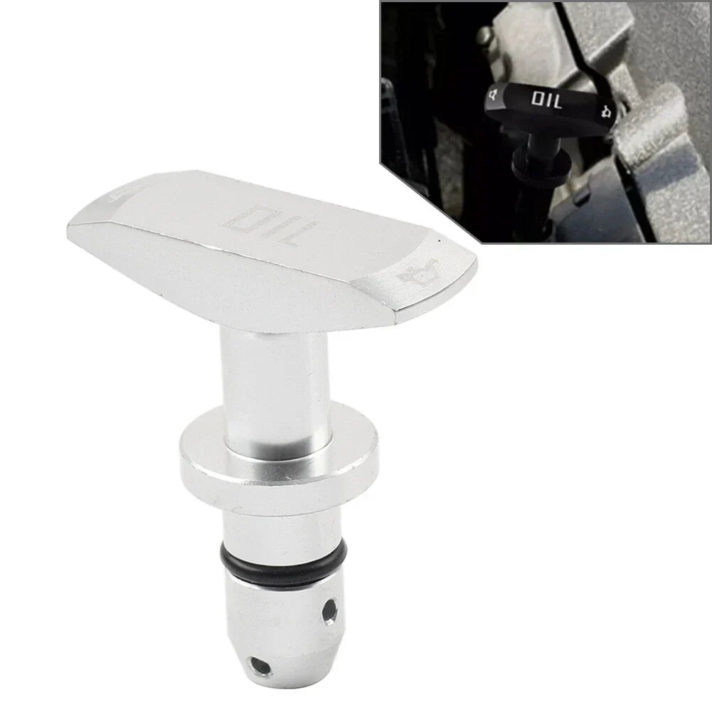 Silver Engine Oil Dipstick Handle for Ford Mustang GT V8 GT500 (1999-2011)