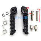 Black Front Footrest Pegs for Yamaha YZF R6R (2005–2011)